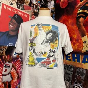 Vintage Yannick Noah Le Coq Sportif  Tennis Graphic T Shirt Retro Sz XL‎